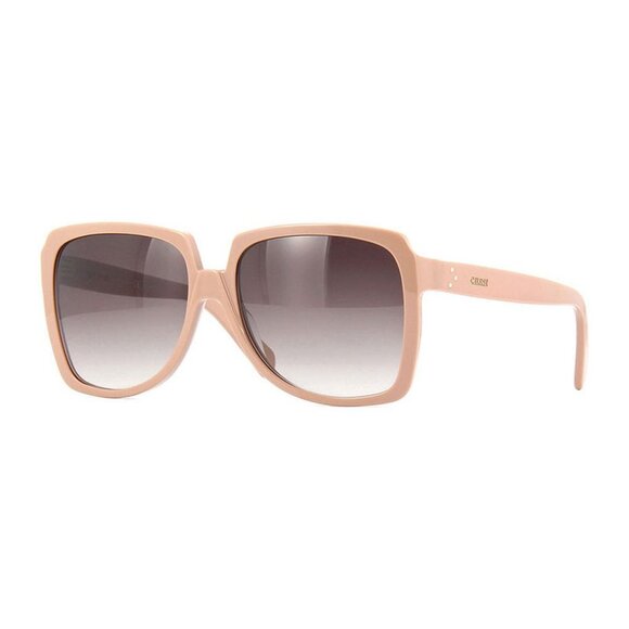 NEW CL40146I 59K CELINE SUNGLASSES WOMEN SQUARE BEIGE EYEWEAR - Picture 1 of 3